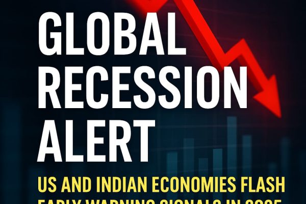 Global Recession Alert: US and Indian Economies Flash Early Warning Signals in 2025 In 2025, economists warn of a possible global recession as the US and Indian economies show signs of slowdown. Interest rate hikes, falling exports, and weak job markets raise fresh alarms. Global Recession Alert: US and Indian Economies Flash Early Warning Signals in 2025 New Delhi / Washington D.C., June 28, 2025 – The global economy may be heading toward another downturn. Recent data from the Federal Reserve, Reserve Bank of India (RBI), and international economic reports suggest a synchronized slowdown in the world’s two largest democratic economies — the United States and India.